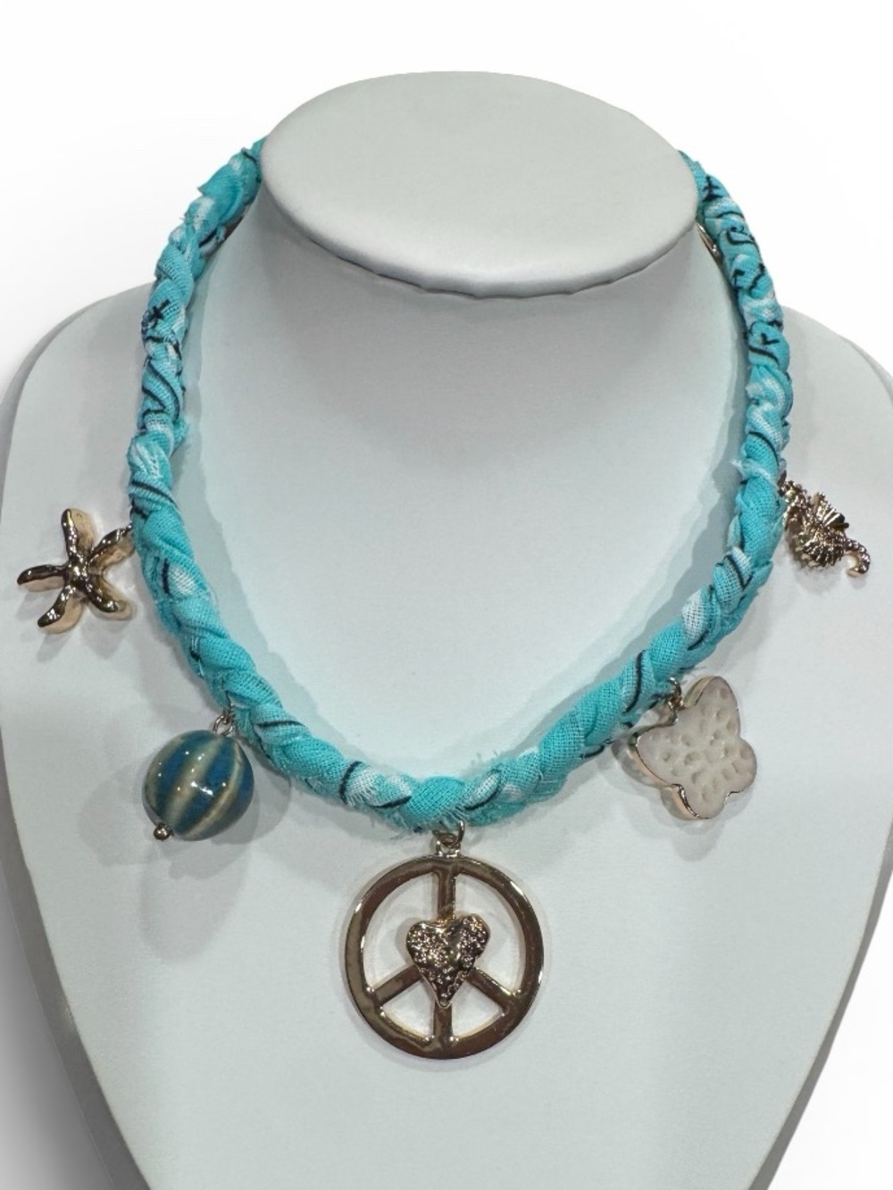 Free People Sky Charm Necklace in Turquoise, Sold Out Online